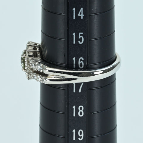 [Used] PT900 Diamond Ring 0.402 D0.67ct 7.7g #16.5 