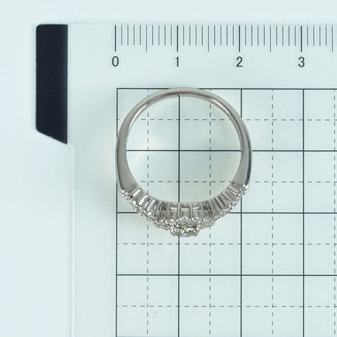 [Used] PT900 Diamond Ring 0.402 D0.67ct 7.7g #16.5 