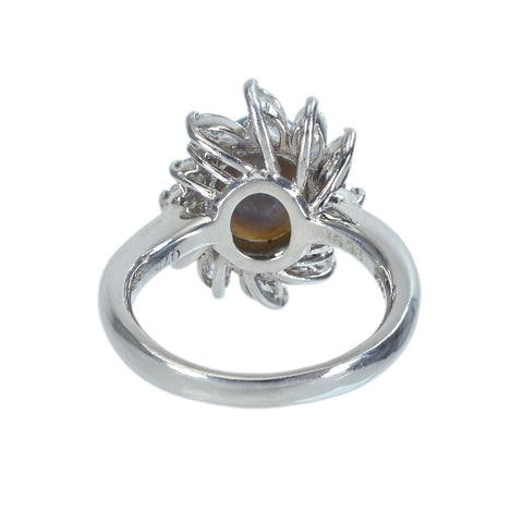 【中古】 PT900 BLACK OPALブラックオパールリング BO1.693ct D0.75ct GGSソーティング 8.7g  #11