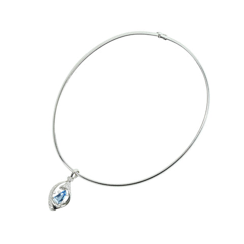 【中古】PT850/PT900 AQUAMARINEアクアマリンペンダントネックレス AQ2.13ct D0.94ct 34.8g