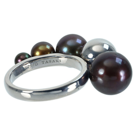 【中古】TASAKIタサキ K18WG PEARL RING パールリング 4.0 - 10.0mm 7.7g #11 ONE PRICE