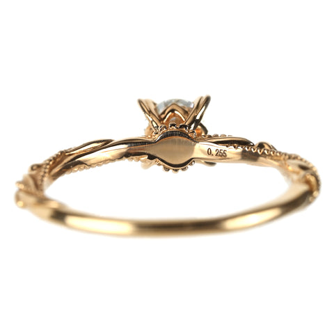 【中古】LUCIE ルシエ K18PG ダイヤモンドリング D0.255ct 1.5g #5.5