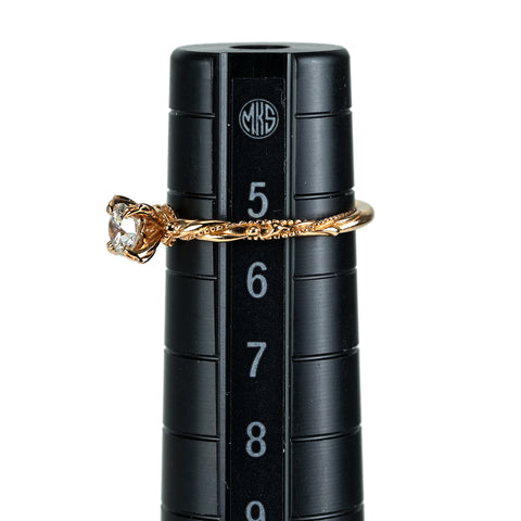 【中古】LUCIE ルシエ K18PG ダイヤモンドリング D0.255ct 1.5g #5.5