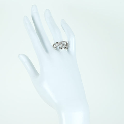 Pre-owned PT900 Marquise Cut Diamond Ring, 1.006ct, G Color, I1 Class, D0.36ct, CGL Certified, 8.0g, #18.5 