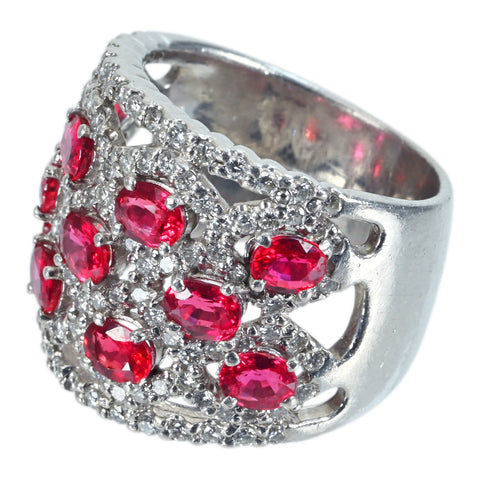 【中古】PT900 GARNET ガーネットリング RING G3.66ct D1.51ct 19.7g #16
