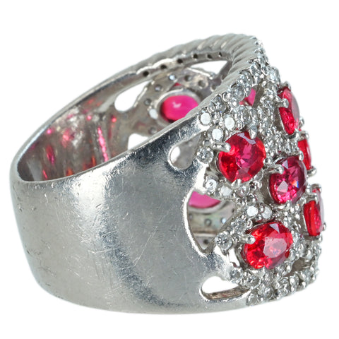 【中古】PT900 GARNET ガーネットリング RING G3.66ct D1.51ct 19.7g #16