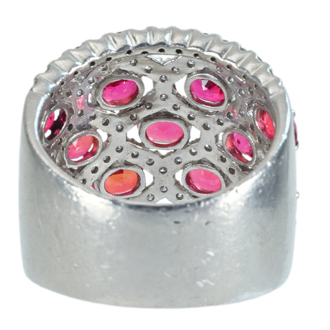 【中古】PT900 GARNET ガーネットリング RING G3.66ct D1.51ct 19.7g #16