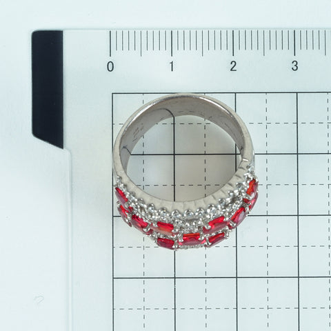 【中古】PT900 GARNET ガーネットリング RING G3.66ct D1.51ct 19.7g #16