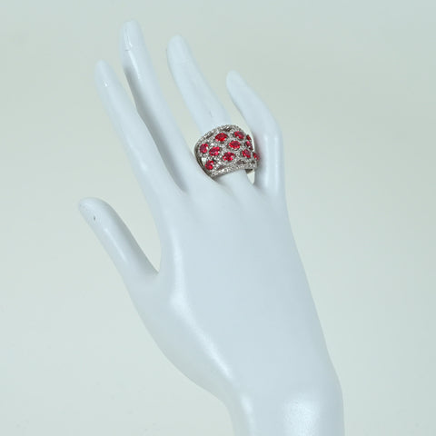 【中古】PT900 GARNET ガーネットリング RING G3.66ct D1.51ct 19.7g #16