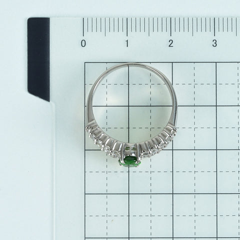 【中古】PT900 GARNETグロシュラ―ライトガーネットリング G1.01ct D1.00ct 7.8g #16