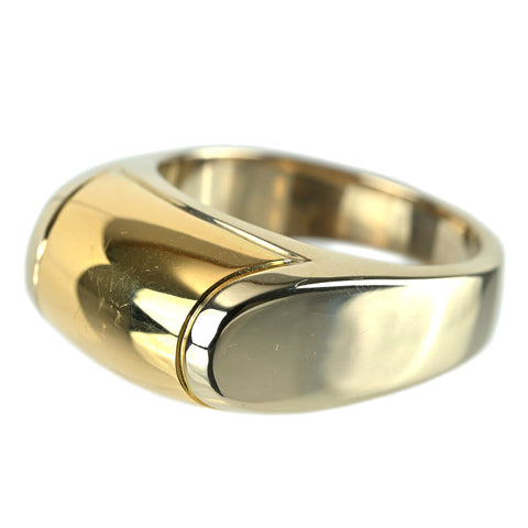 【中古】BVLGARI ブルガリ K18WG/YG トロンケットリング #10.5 9.3g