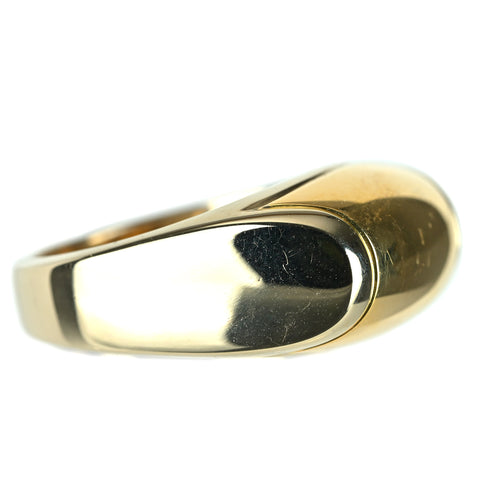 【中古】BVLGARI ブルガリ K18WG/YG トロンケットリング #10.5 9.3g