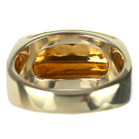 【中古】BVLGARI ブルガリ K18WG/YG トロンケットリング #10.5 9.3g