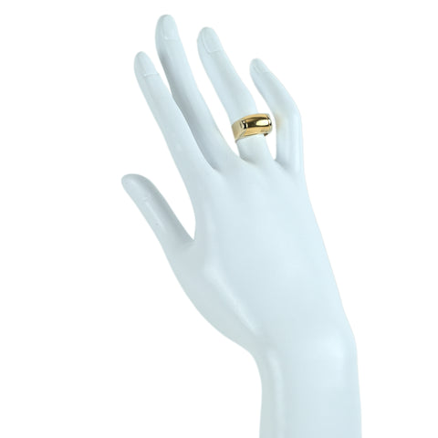 【中古】BVLGARI ブルガリ K18WG/YG トロンケットリング #10.5 9.3g