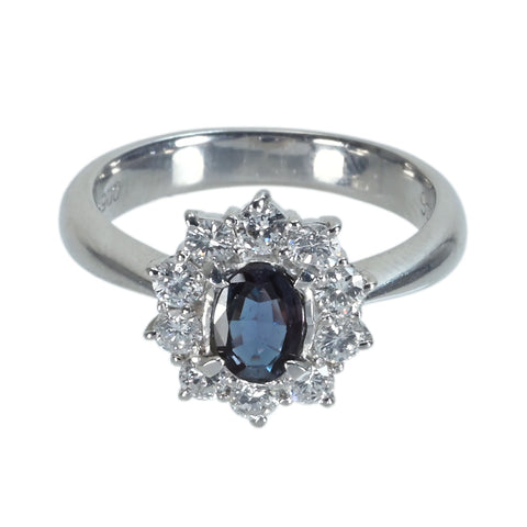 【中古】PT900 ALEXANDRITEアレキサンドライトリング A0.31ct D0.46ct 5.2g #8