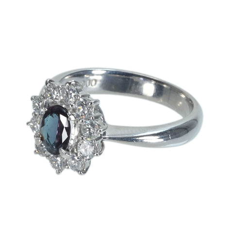 [Used] PT900 ALEXANDRITE Ring, A 0.31ct, D 0.46ct, 5.2g, #8 