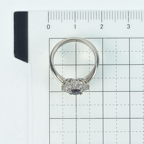 [Used] PT900 ALEXANDRITE Ring, A 0.31ct, D 0.46ct, 5.2g, #8 