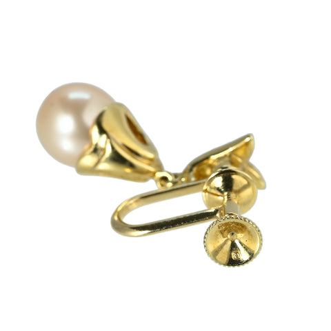 【中古】MIKIMOTO ミキモト K18YG PEARL EARRINGS パールイヤリング 8.5g ONE PRICE