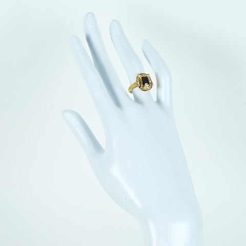 【中古】ジュエリーマキ K18YG SAPPHIRE RING S1.34ct D0.32ct 5.7g #11 ONE PRICE