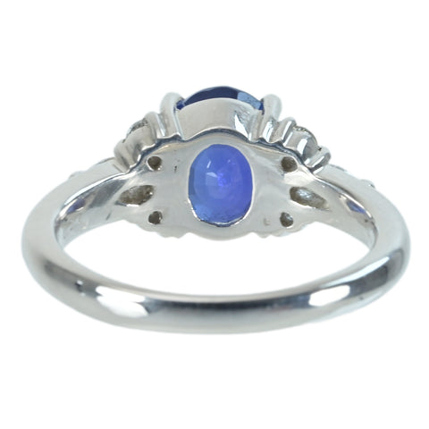 【中古】PT900 SAPPHIRE RING サファイアリング S3.13ct D0.27ct 6.6g #11
