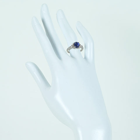 【中古】PT900 SAPPHIRE RING サファイアリング S3.13ct D0.27ct 6.6g #11