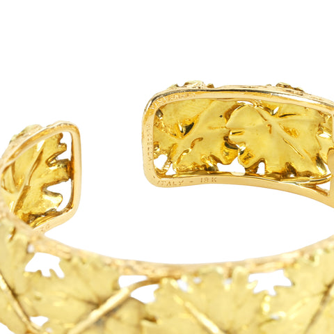 [Pre-owned] BUCCELLATI Gianmaria Buccellati 18K Yellow Gold Half Bangle 39.6g One Price 