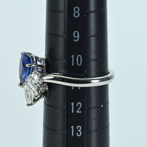 【中古】MIKIMOTO ミキモト PT950 SAPPHIRE RING マダガスカル産ロイヤルブルーサファイアリング S2.00ct D0.83ct GIA鑑別書 6.9g #11 ONE PRICE