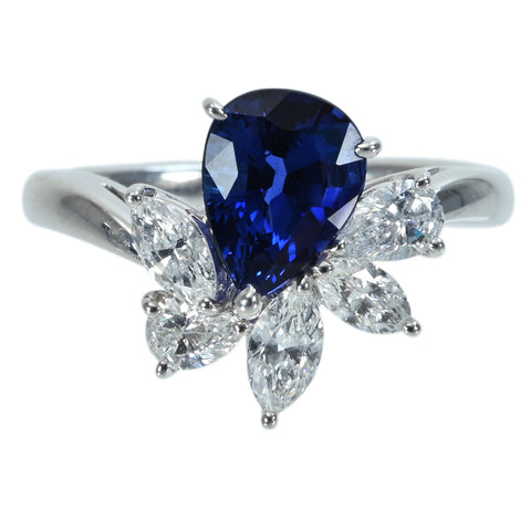【中古】MIKIMOTO ミキモト PT950 SAPPHIRE RING マダガスカル産ロイヤルブルーサファイアリング S2.00ct D0.83ct GIA鑑別書 6.9g #11 ONE PRICE