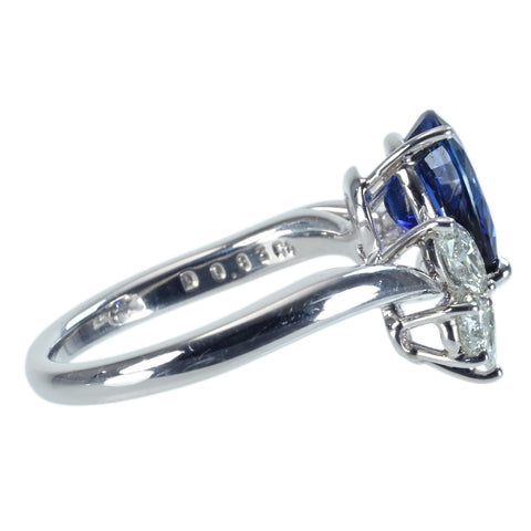 【中古】MIKIMOTO ミキモト PT950 SAPPHIRE RING マダガスカル産ロイヤルブルーサファイアリング S2.00ct D0.83ct GIA鑑別書 6.9g #11 ONE PRICE