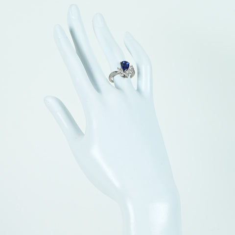 【中古】MIKIMOTO ミキモト PT950 SAPPHIRE RING マダガスカル産ロイヤルブルーサファイアリング S2.00ct D0.83ct GIA鑑別書 6.9g #11 ONE PRICE