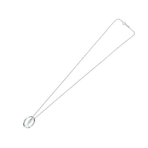 【中古】MIKIMOTOミキモト K18WG AKOYA PEARL アコヤパール ペンダントネックレス 5.1mm 5.8mm 7.6g ONE PRICE