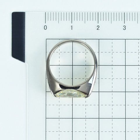 【中古】PT900 DIAMONDダイヤモンドリング 1.645ct D0.17ct 7.3g #11