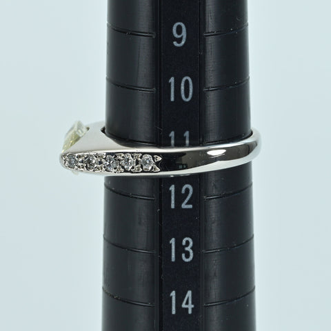 【中古】PT900 DIAMONDダイヤモンドリング 1.645ct D0.17ct 7.3g #11