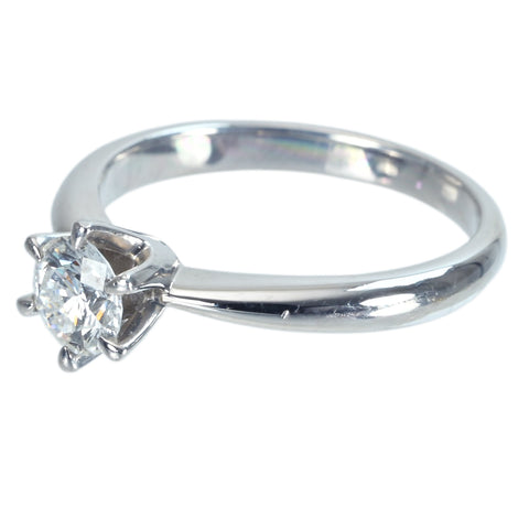 【中古】 Pt900 DIAMOND RING ダイヤモンドリング 0.529ct Gカラー VS1クラス Very Goodカット CGLソーティング 4.4g #11