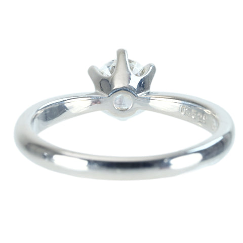 【中古】 Pt900 DIAMOND RING ダイヤモンドリング 0.529ct Gカラー VS1クラス Very Goodカット CGLソーティング 4.4g #11