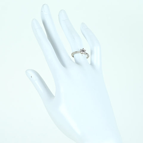 【中古】 Pt900 DIAMOND RING ダイヤモンドリング 0.529ct Gカラー VS1クラス Very Goodカット CGLソーティング 4.4g #11