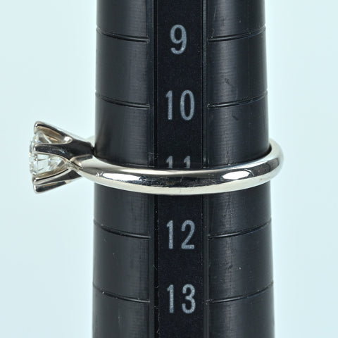 【中古】 Pt900 DIAMOND RING ダイヤモンドリング 0.529ct Gカラー VS1クラス Very Goodカット CGLソーティング 4.4g #11