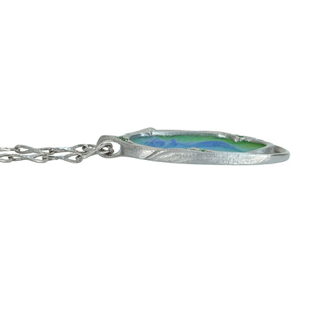 【中古】中島邦夫 PT850/PT900I パートドヴェール ペンダントネックレス G0.37ct 38.8g