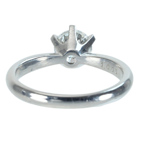 Pre-owned PT900 Diamond Ring, 1.005ct, F Color, SI2 Grade, Good Cut, 4.5g, #11 