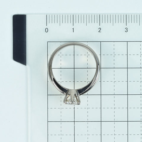 【中古】PT900 DIAMOND RING 0.475ct Fカラー VS１クラス GOODカット CGLソーティング 4.6g #11