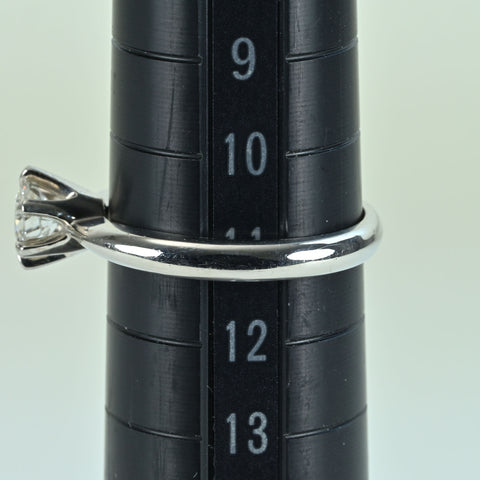【中古】PT900 DIAMOND RING 0.475ct Fカラー VS１クラス GOODカット CGLソーティング 4.6g #11