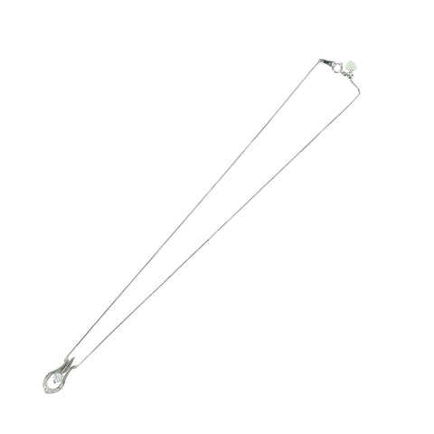 【中古】PT850/PT900 DIAMONDダイヤモンドペンダントネックレス 0.519ct D0.094ct 7.5g