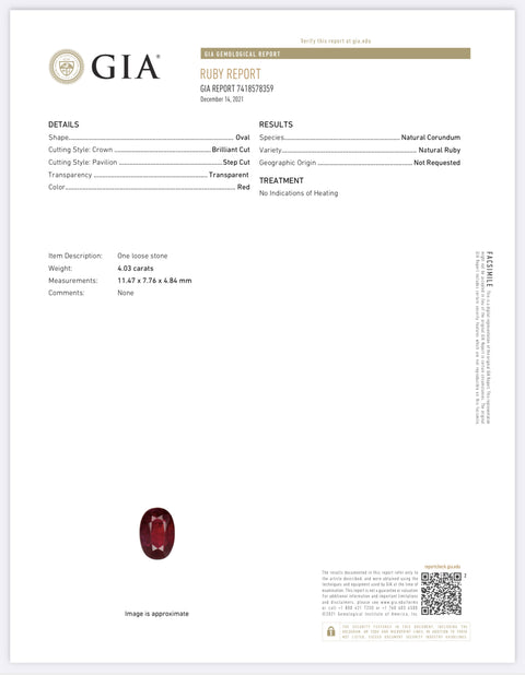 【中古】PT900 NO HEAT RUBY RING 非加熱ルビーリング R4.03ct D0.207ct GIA鑑別書 6.8g #13