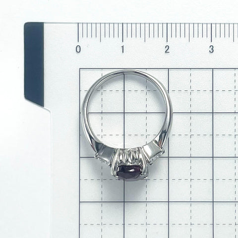 【中古】PT900 NO HEAT RUBY RING 非加熱ルビーリング R4.03ct D0.207ct GIA鑑別書 6.8g #13