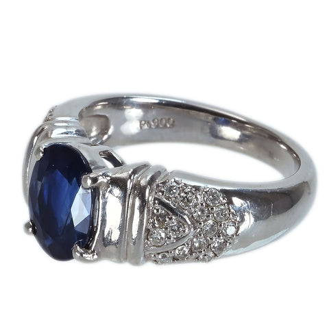 【中古】PT900 SAPPHIRE RING サファイアリング S1.96ct D0.23ct 9.2g #10