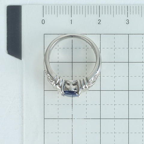 【中古】PT900 SAPPHIRE RING サファイアリング S1.96ct D0.23ct 9.2g #10