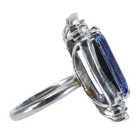 【中古】PT900 SAPPHIRE RING スリランカ産 サファイアリング S7.75ct D1.63ct GIA鑑別書12.5g #9