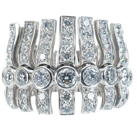 【中古】CHANELシャネル K18WG DIAMOND RING ダイヤモンドリング 18.0g ONE PRICE