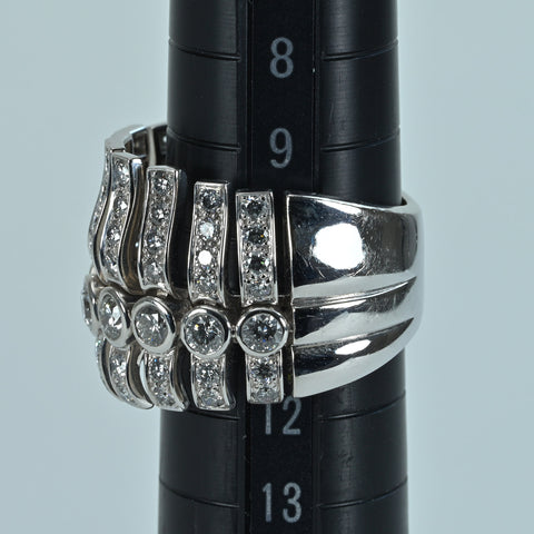 【中古】CHANELシャネル K18WG DIAMOND RING ダイヤモンドリング 18.0g ONE PRICE