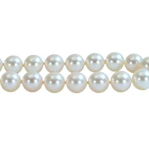 【中古】MIKIMOTO ミキモト K18 AKOYA PEARLアコヤパールネックレス ミキモト 8.0 - 8.5mm 41.7g 45cm ONE PRICE　